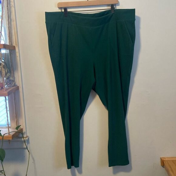 Torrid Emerald Green Faux Corduroy Pull On Stretch Leggings Size 4 - Picture 1 of 8